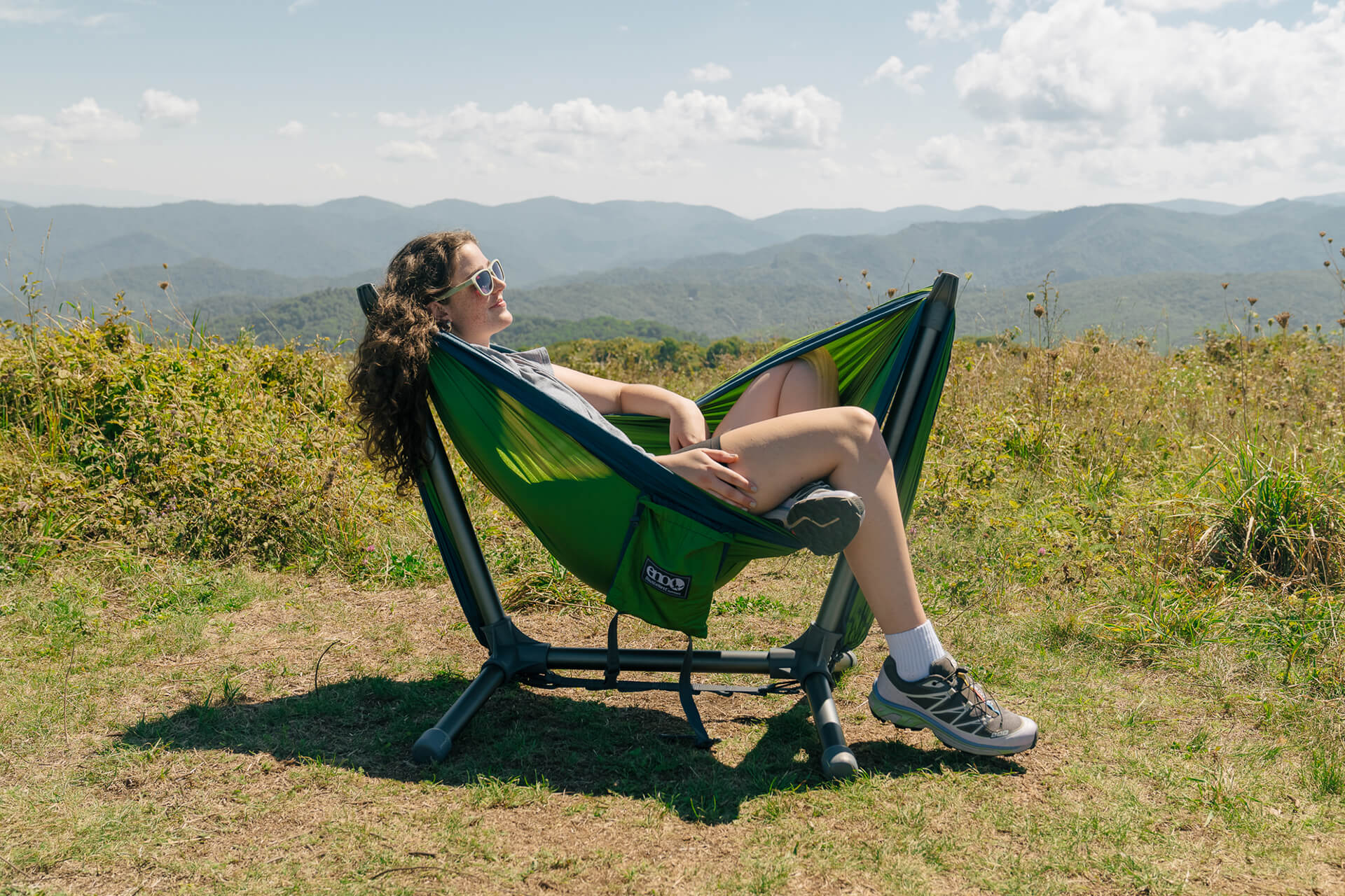 ENO DoubleNest Hammock + Parklite Stand Bundle