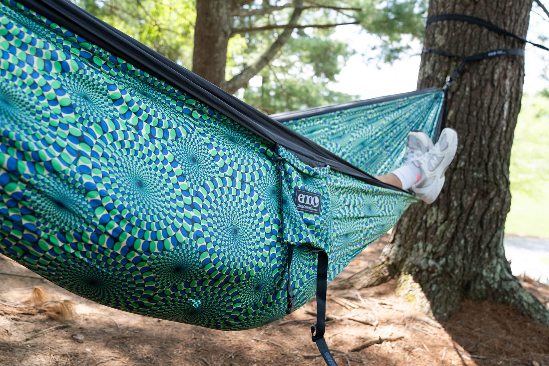 ENO DoubleNest Hammock Print + Atlas Straps Bundle