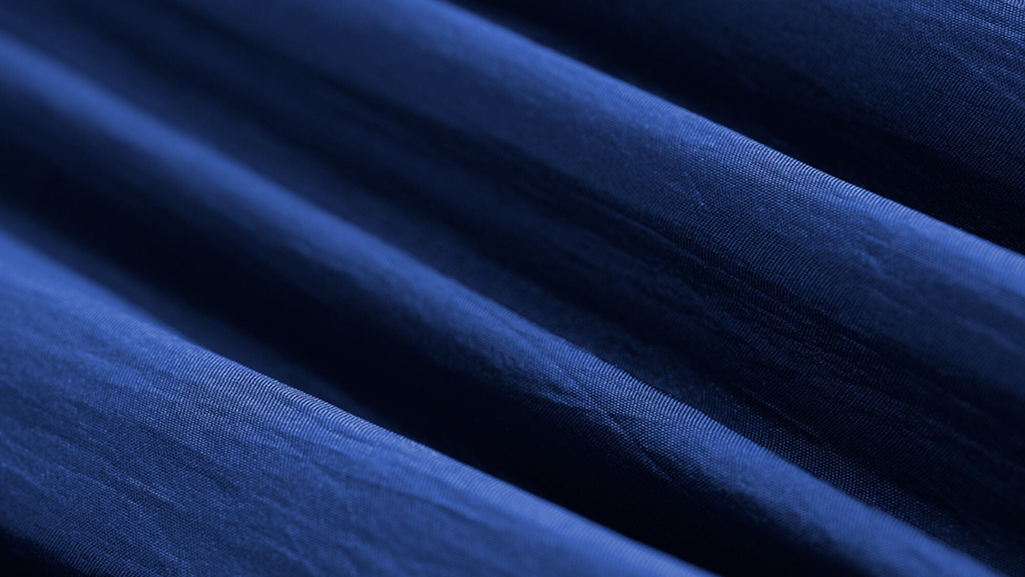 Detail image of blue nylon fabric