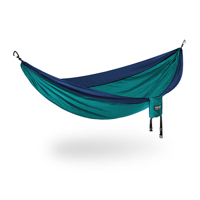 Studio image of ENO SingleNest Hammock on white background.