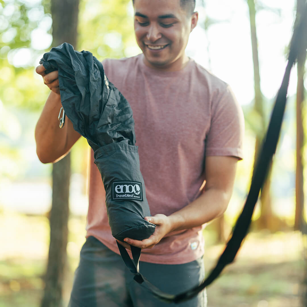 ENO TravelNest Hammock + Straps Combo | Responsibly Made With bluesign Approved Fabric