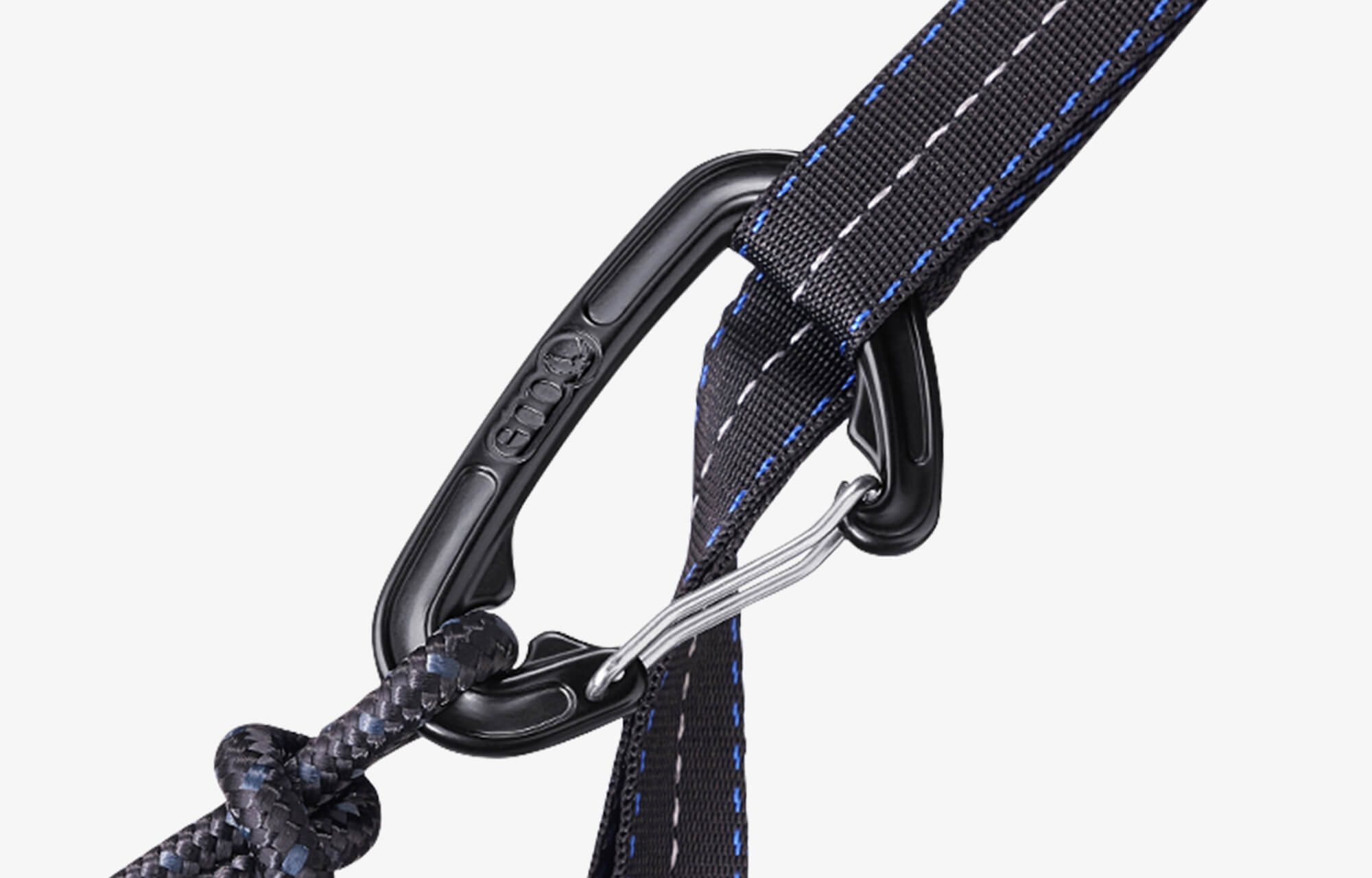 ENO Aluminum Wiregate Carabiners | Notch Allows For Easy Strap Removal