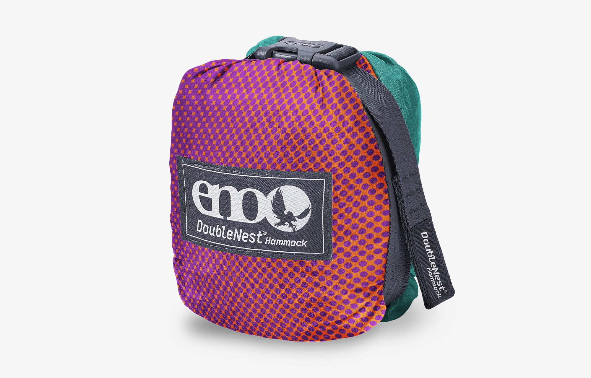 ENO DoubleNest Print Hammock Stuff Sack in Fade colorway.