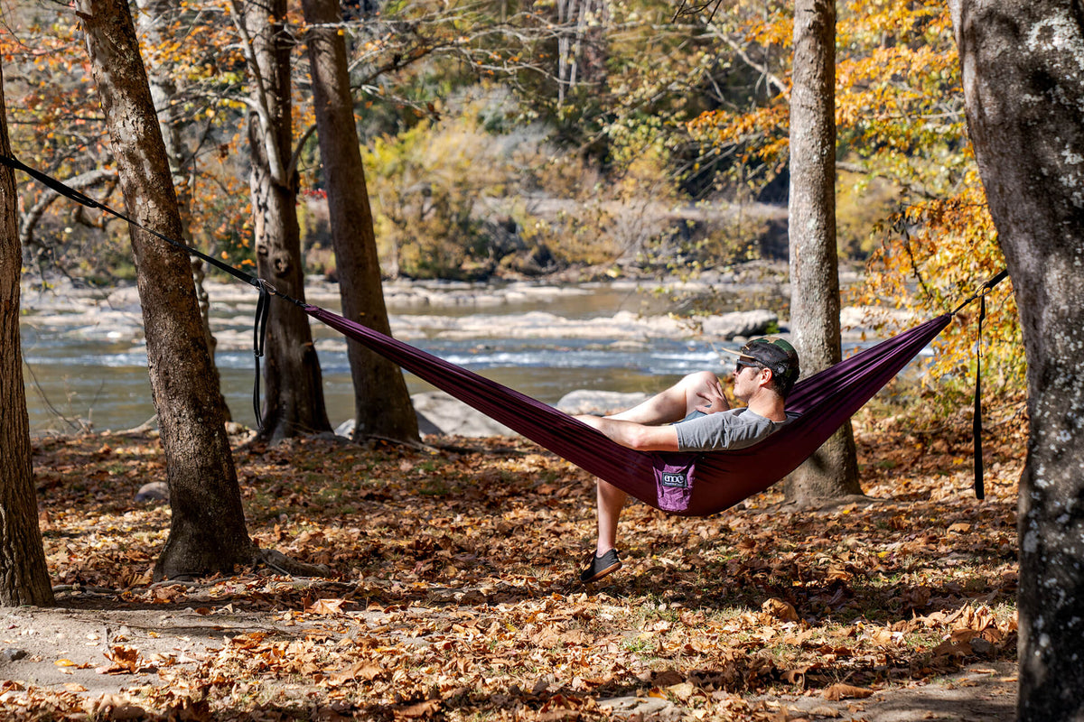 ENO Traveler Hammock In Bright Lime Green - Portable Outdoor Hammock