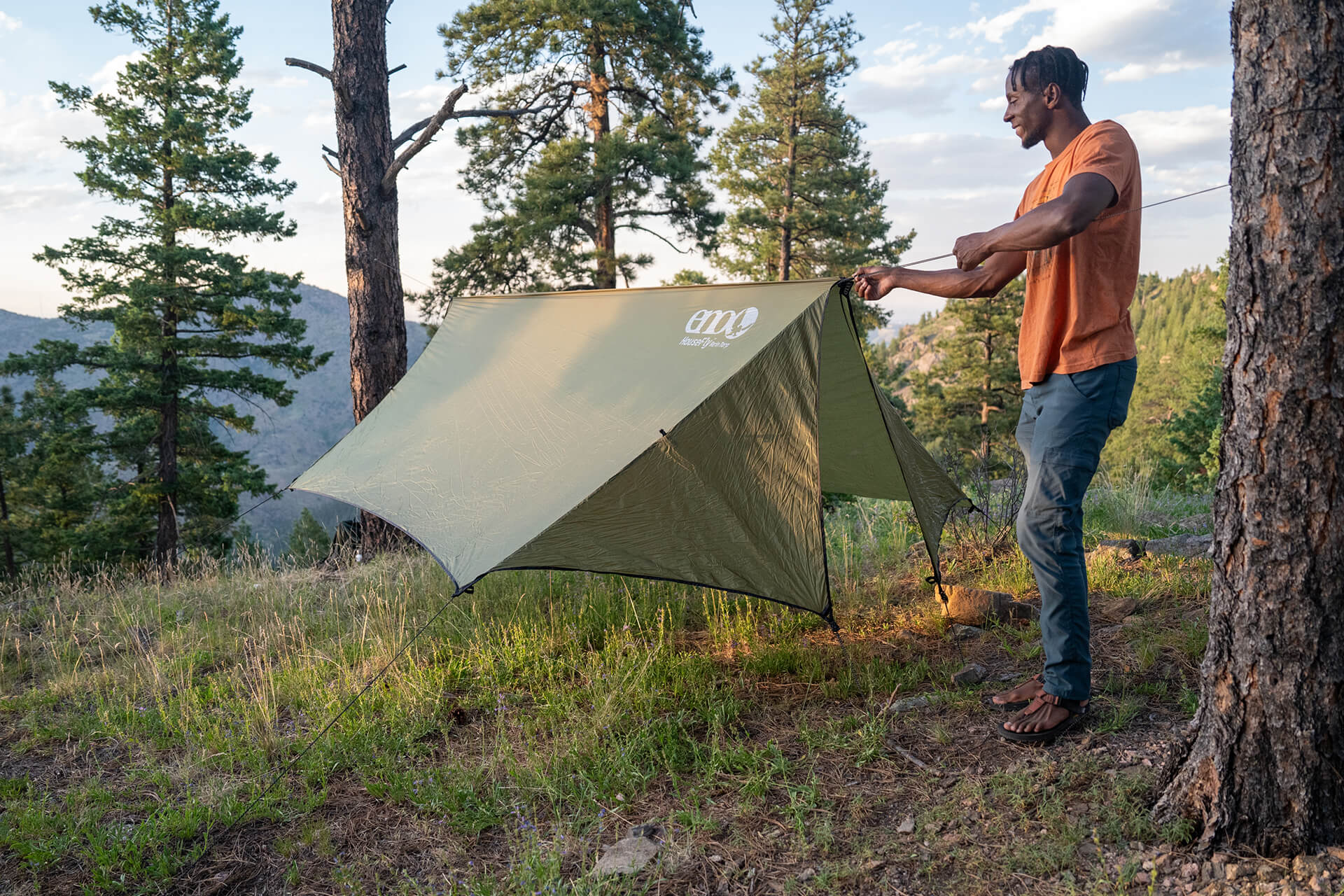 テント・タープ ENO FastFly Rain Tarp HouseFly Rain Tarp - Maximum Protection Hammock Tarp | ENO