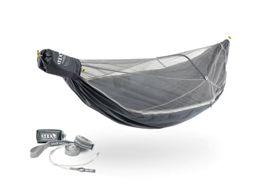 ENO Charcoal JungleNest Hammock + Helios Straps Bundle