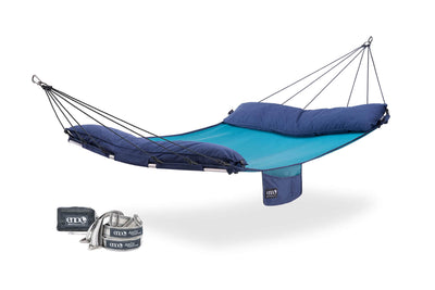ENO Coastal Blue SuperNest SL Hammock + Apollo Straps Bundle