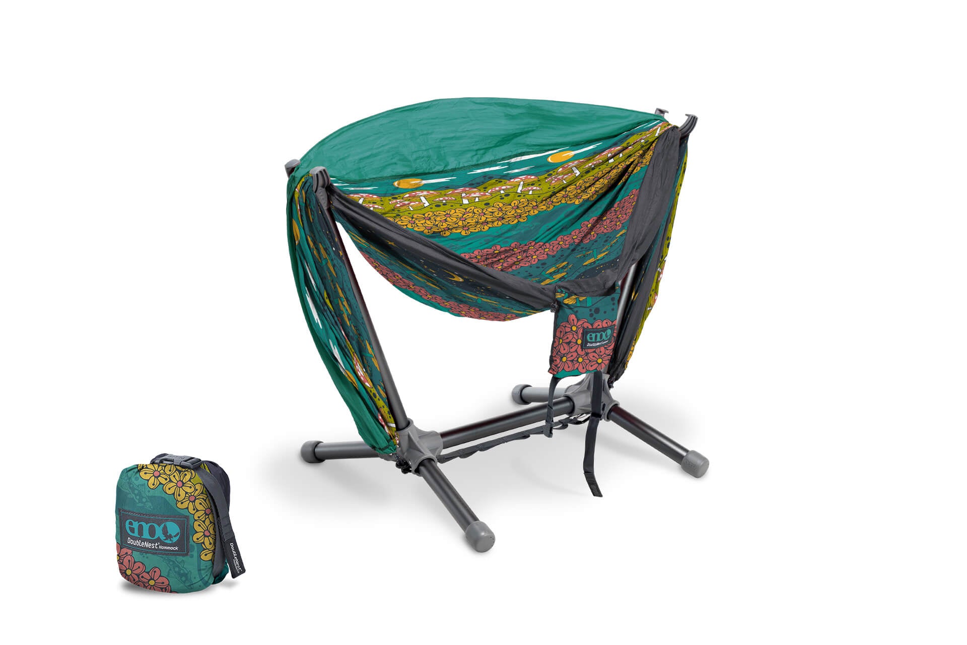 DoubleNest Hammock Print + Parklite Stand Bundle | ENO