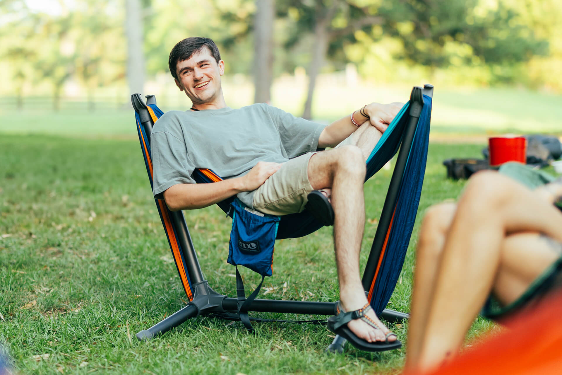 ENO DoubleNest Hammock + Parklite Stand Bundle