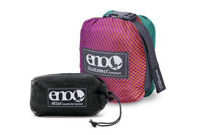 ENO DoubleNest Hammock Print + Atlas Straps Bundle