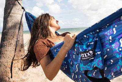 ENO DoubleNest Hammock Print + Atlas Straps Bundle
