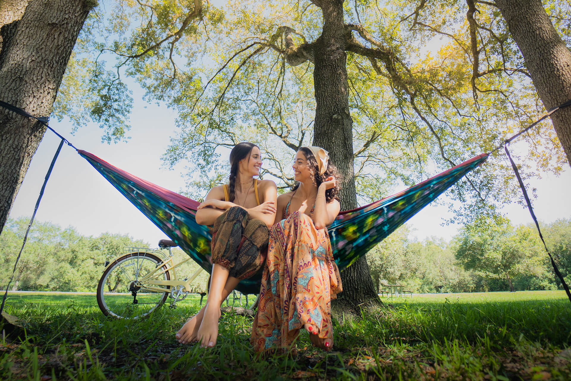 ENO DoubleNest Hammock Print + Atlas Straps Bundle