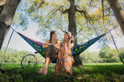 ENO DoubleNest Hammock Print + Atlas Straps Bundle