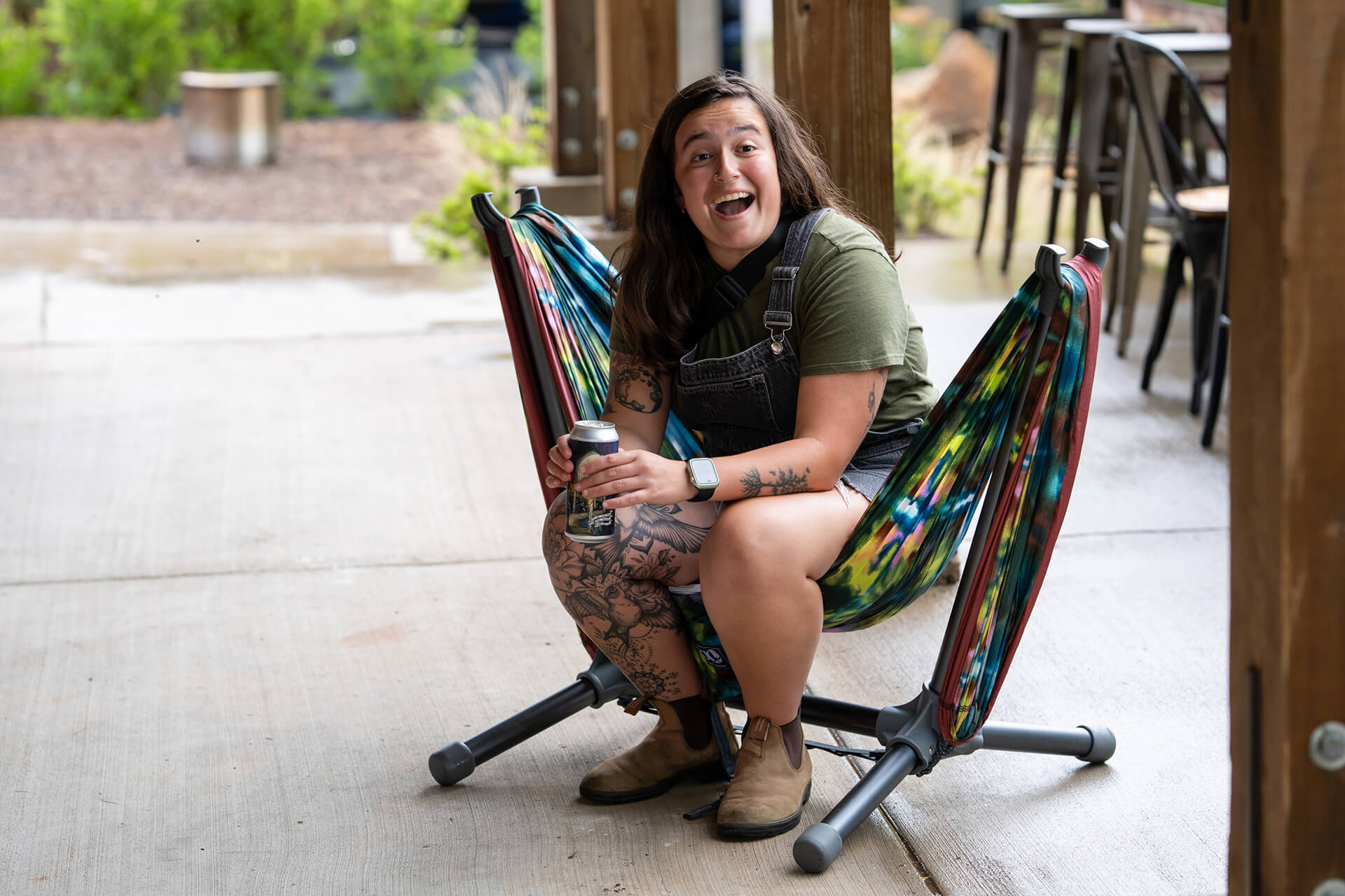 ENO DoubleNest Hammock Print + Parklite Stand Bundle