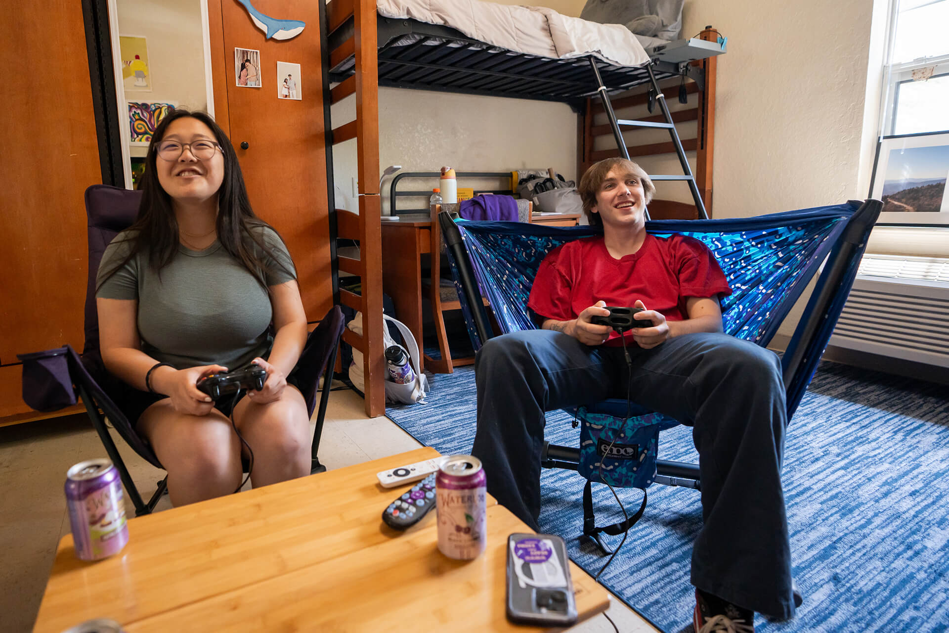 ENO DoubleNest Hammock Print + Parklite Stand Bundle