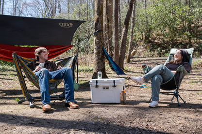 ENO DoubleNest Hammock Print + Parklite Stand Bundle