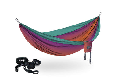 ENO Fade/Seaglass DoubleNest Hammock Print + Atlas Straps Bundle