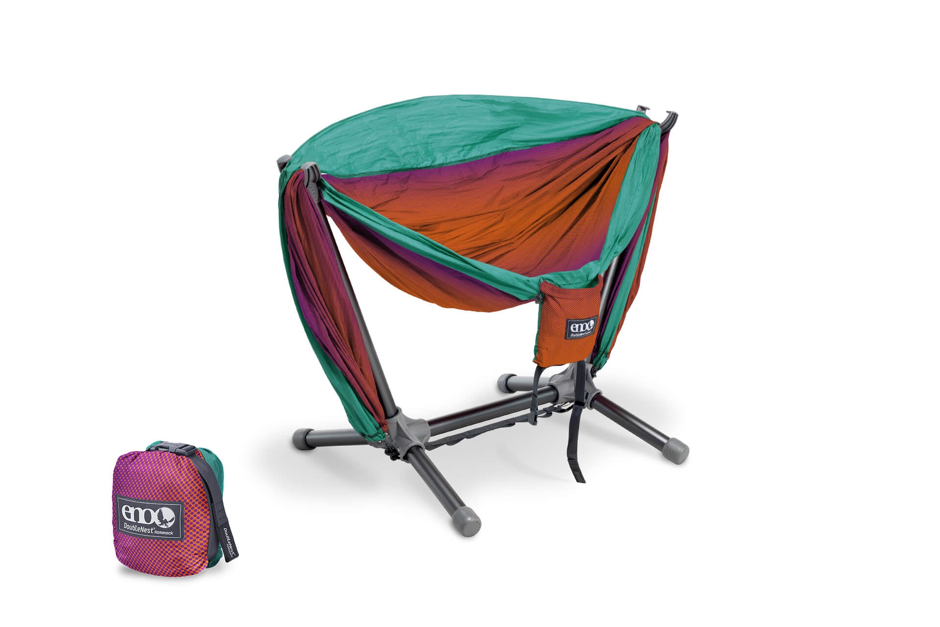 DoubleNest Hammock Print + Parklite Stand Bundle | ENO