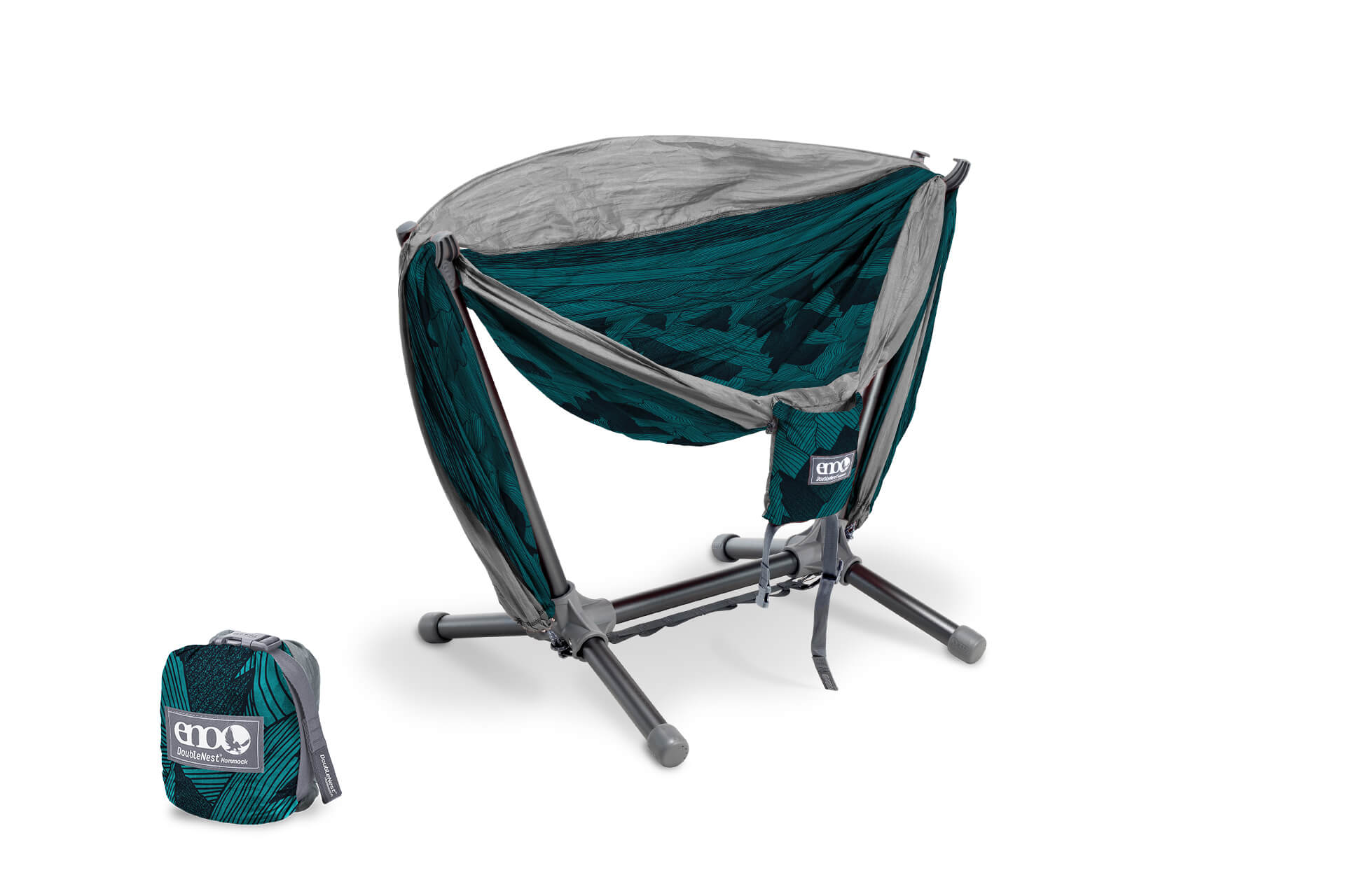 DoubleNest Hammock Print + Parklite Stand Bundle | ENO
