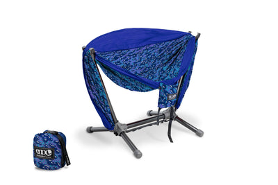 ENO Splash/Sapphire DoubleNest Hammock Print + Parklite Stand Bundle