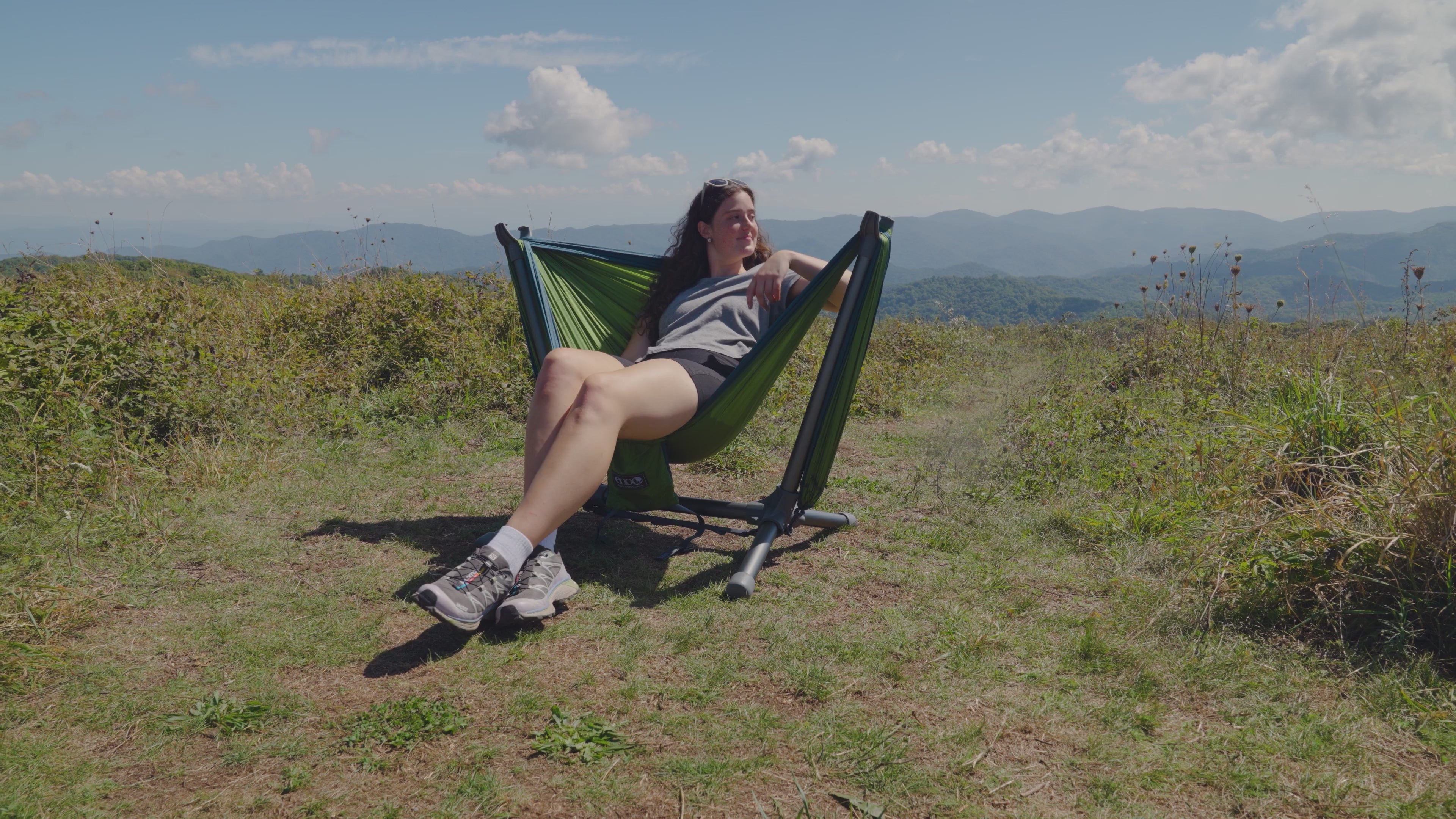 Load video: Parklite™ Hammock Chair Stand — A New Lounge Experience