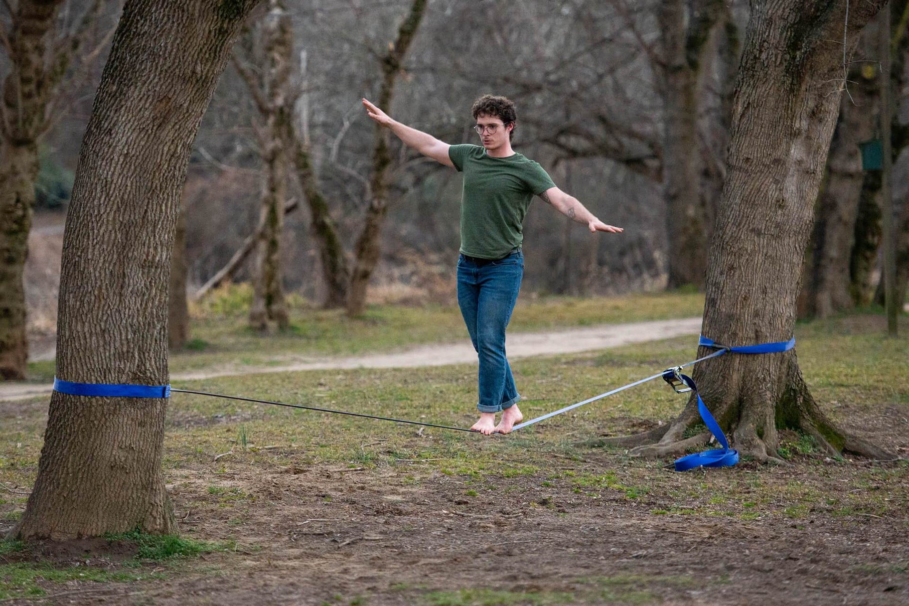 SlackWire Slackline - Tree-Friendly Slack Line Kit | ENO